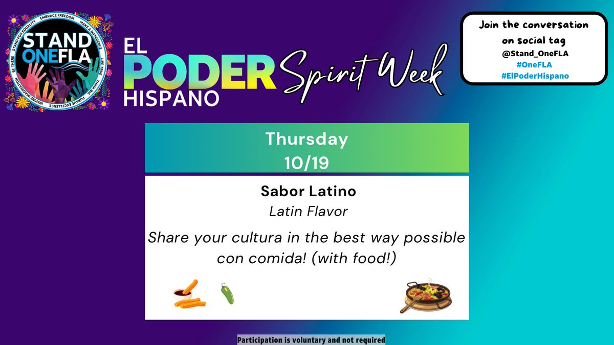 Stand_OneFLA's tweet image. Sabor Latino! Share your favorite dish from your culture! #OneFLA #StandOneFLA  #ElPoderHispano #LifeAtATT #HHM