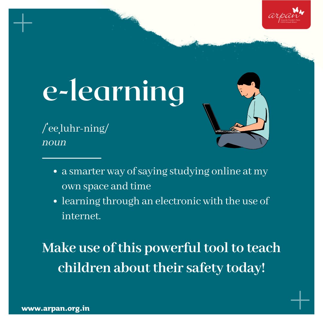 Arpan_CSA's tweet image. Empower children with FREE Personal Safety courses in English, Hindi, and Marathi on Arpan's e-learn. Explore now here - arpanelearn.com
#elearning #elearningdevelopment #elearn #onlineeducation #safetyeducation #personalsafety #freecoursesonline #studyonline #childsafety