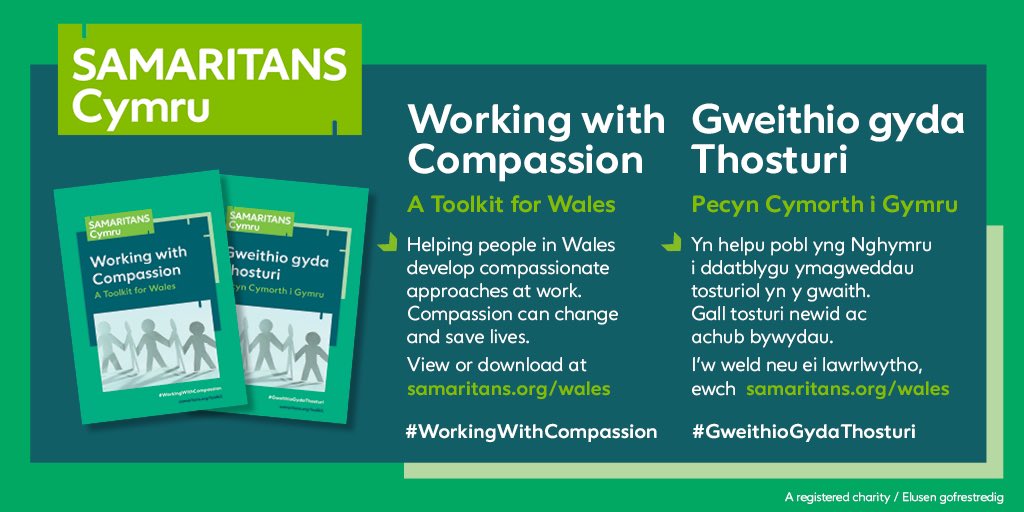 SamaritansCymru's tweet photo. Great to be involved with #MentalHealthAtWorkSI today & talk about our #WorkingWithCompassion resource π£
Itβs important to remember that compassion can go a long way when helping someone in distress π
Have confidence in your ability to help people β it could save a life β¬οΈ https://t.co/BjFrkDE4Yk