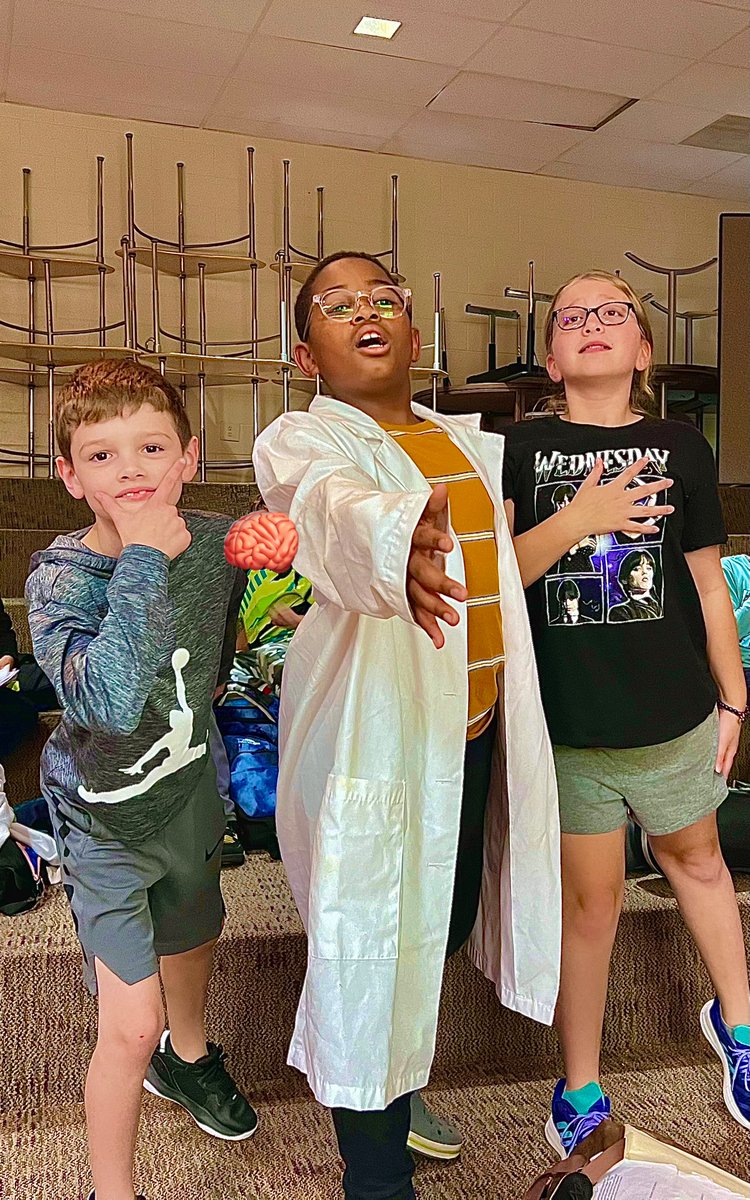 Sean B. Johnson (@seanjteach) on Twitter photo Our three leads suggested doing a tableau (a frozen stage picture) in a scene in our rehearsal yesterday! It’s so great to see them applying concepts from Theatre class on their own!
KID FRANKENSTEIN <a href="/lexingtonelemsc/">Lexington Elementary School</a> is coming next Friday! We’re excited to show our hard work! Our three leads suggested doing a tableau (a frozen stage picture) in a scene in our rehearsal yesterday! It’s so great to see them applying concepts from Theatre class on their own!
KID FRANKENSTEIN <a href="/lexingtonelemsc/">Lexington Elementary School</a> is coming next Friday! We’re excited to show our hard work!