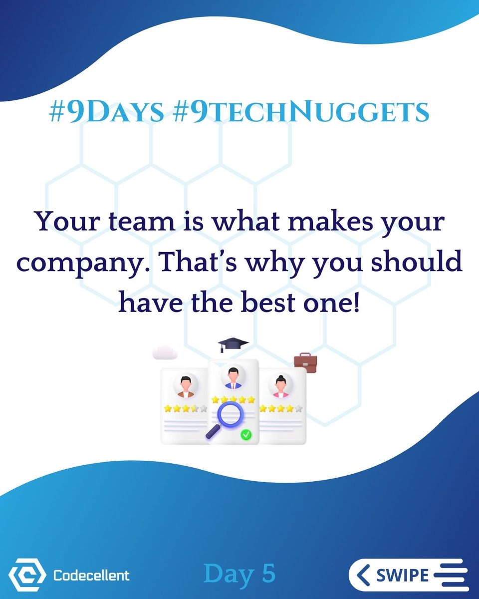 codecellent's tweet photo. Day 5 of #Navratri signifies Wisdom!🟡
Take The First Step Towards Building A High-Performing Technical Team. Craft Compelling Job Descriptions That Accurately Represent The Role And Attract Qualified Candidates. ✨ https://t.co/pbbqWZHKiZ
