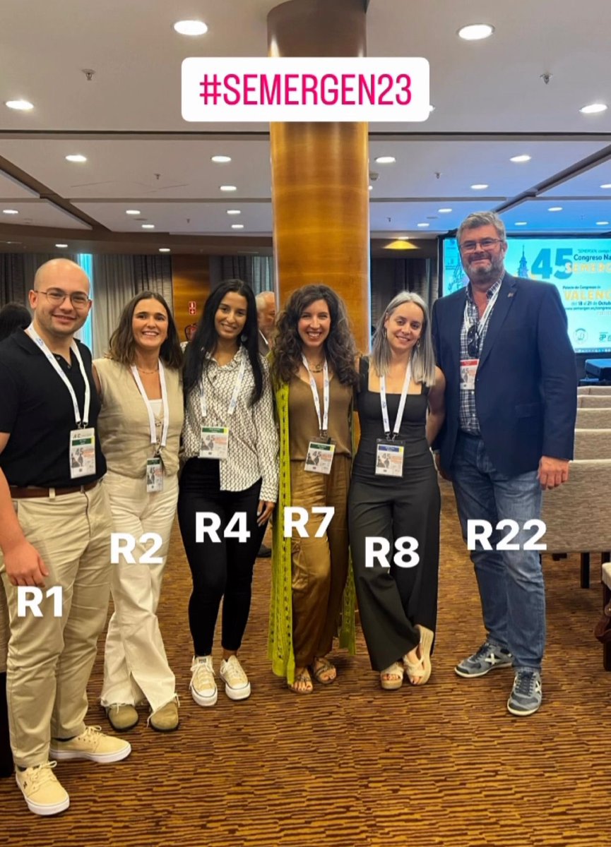 Magnífico congreso en compañía del mejor tutor <a href="/DanielReyAldana/">Daniel Rey Aldana</a> y parte de sus discípulos 👏🏻 #semergen23 #imagensemergen23