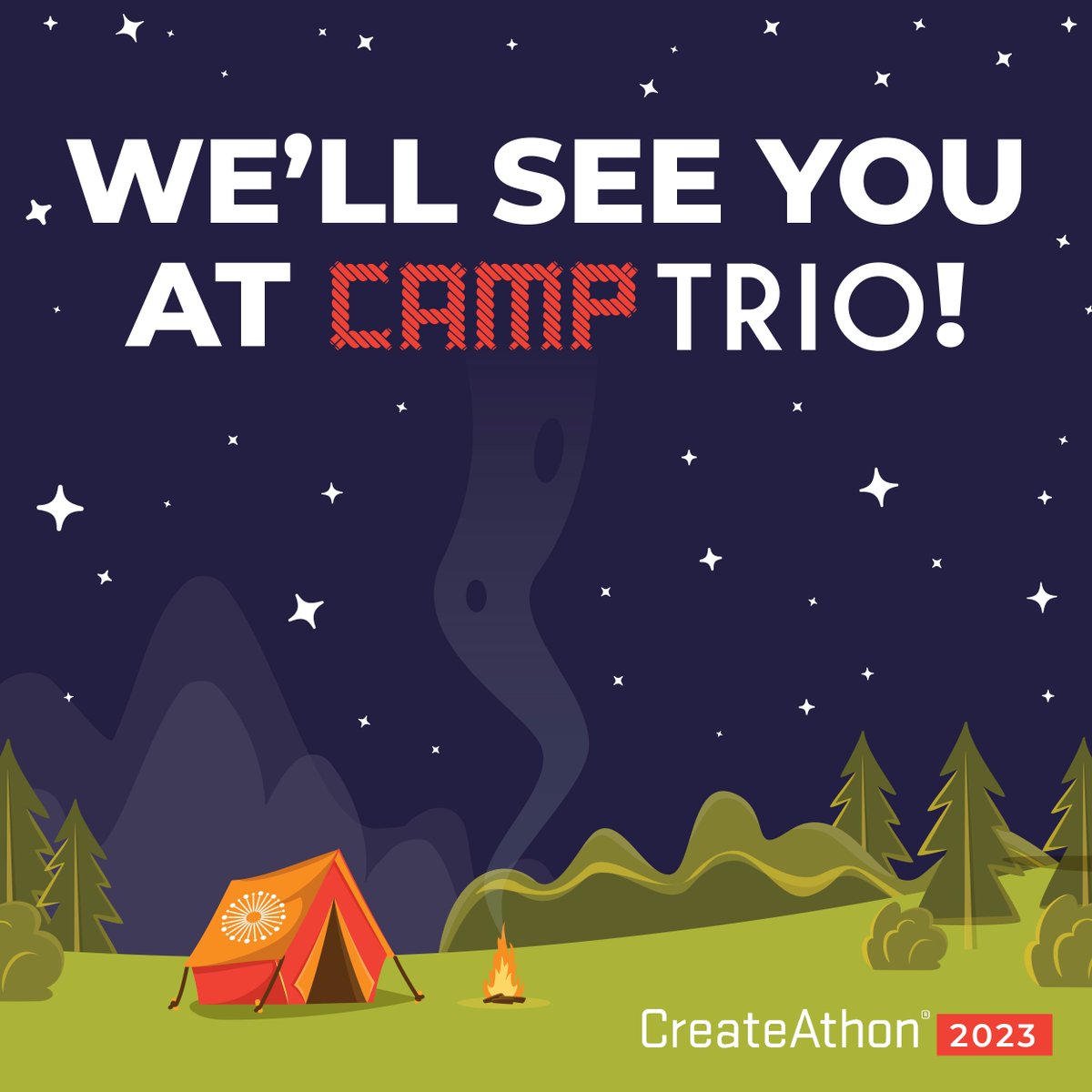 triosolutions's tweet photo. Our gear is packed. Our maps are plotted. Next week we’ll begin our CreateAthon trek! Follow along with us on social for all the Camp TRIO craziness on Oct. 26 and 27. ⛺
#CreateAthon https://t.co/qH32hAUNkr