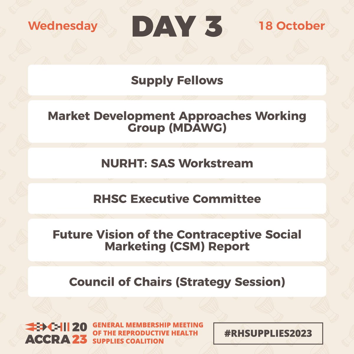 Yesterday was a very busy day & I didn't get much time to post - goes to show how much interaction & learning is ongoing here at the @rh_supplies GMM in #Accra, #Ghana. Yesterday was also amazing because as @FHMEngage we helped facilitate the MDAWG session! #RHSupplies2023