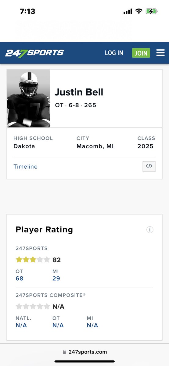 justinbell0426's tweet photo. Thank you for the 3🌟 ranking @AllenTrieu on @247Sports and ranked 6th OT in the state in the C/O 2025! @DakotaFootball https://t.co/2cbKjqz52C