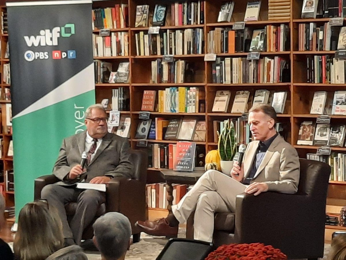 MidtownScholar's tweet photo. Incredible kick-off event at #hbgbookfest with @NPRinskeep and @Scott_LaMar. Thanks @WITF and @NPR! https://t.co/3rU0jl2Vnj
