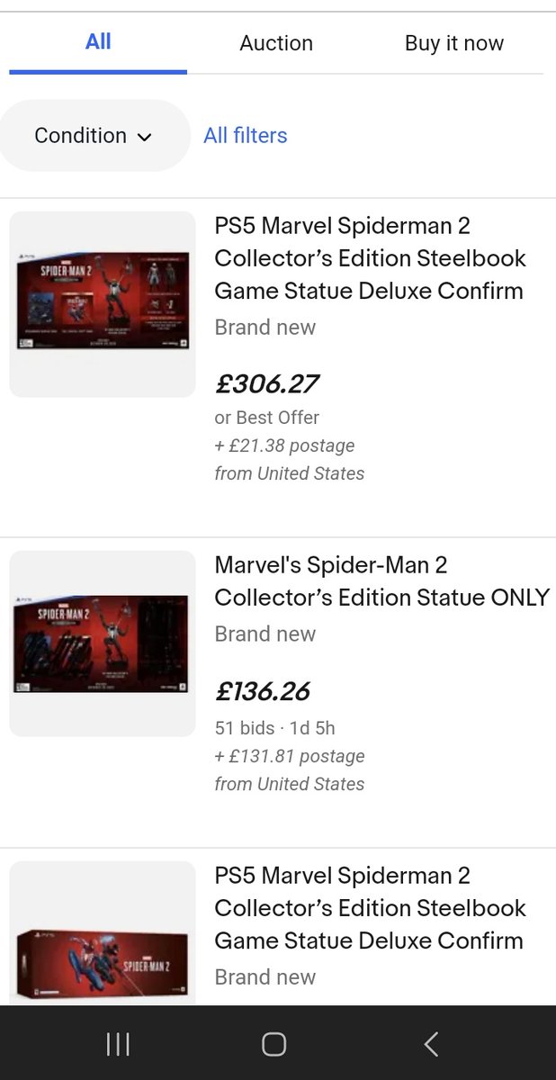 Nah it hasn't even been a full day yet who's selling there collectors statue on eBay for 300 pound 😭
#SpiderMan2PS5 #SpiderManCountdown #BeGreaterTogether