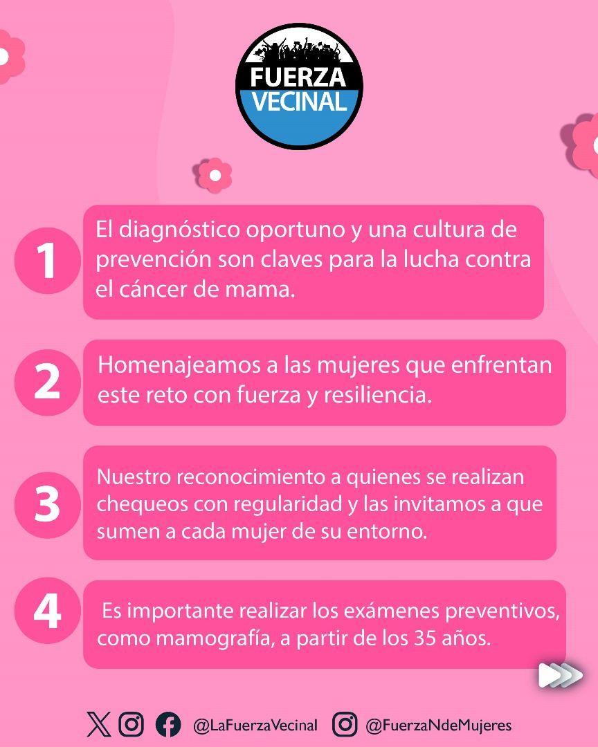 lafuerzavecinal's tweet photo. 💜 Hoy conmemoramos el Día Mundial de la Lucha contra el Cáncer de Mama.

Tenemos como objetivo promover campañas de prevención y sensibilización sobre el diagnóstico temprano de esta enfermedad que pueden padecer tanto hombres como mujeres.

🫱 ¡Tócate para que no te toque! https://t.co/5VMZwOnCwy