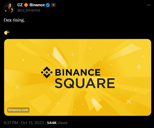 HaixbuglidRuiz's tweet photo. CZ has shilled a DEX exchange!

Is the next season the season of Decentralized Perpetual Exchange?

Join HBEsport to ride the DEX wave during the Bitcoin halving season in 2024

#CryptoNews #TradeCoin #DEX #GMX #CZ #Binance #tradecoind2 #cryptocurrency https://t.co/RRvCGBcSDW