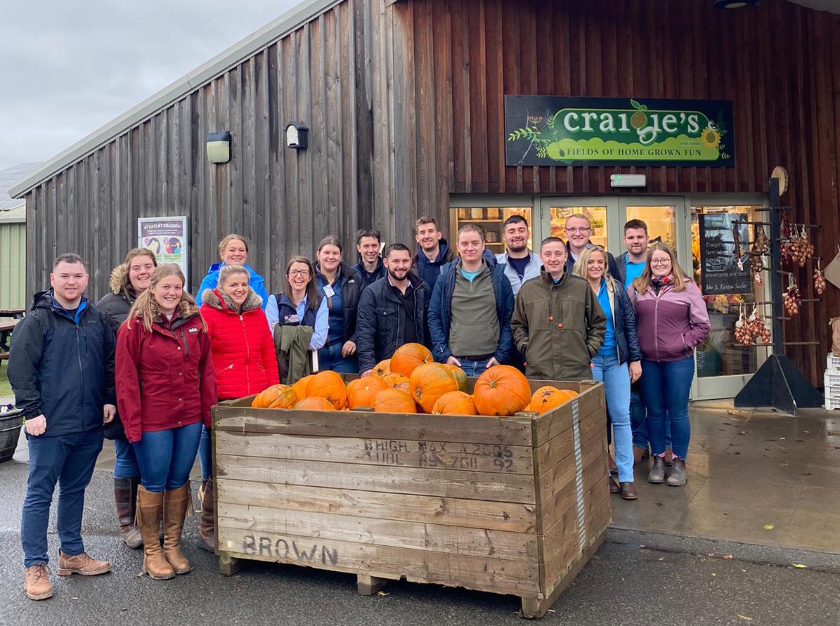 YFC members are enjoying a tour of Craigies Farm Shop today with the 5 Nations. Guest speakers, farm tours and team activities are all happening over the next few days. Members from the five YFC organisations are learning more about rural leadership. #youngfarmers