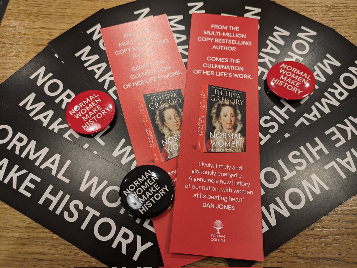 Coming soon - Philippa Gregory's #NormalWomen! Ten years in the making, this is the history of our nation told through the women of our society. 

'Challenging the assumption that women played no part in major historical events'

Due for publication 26th October