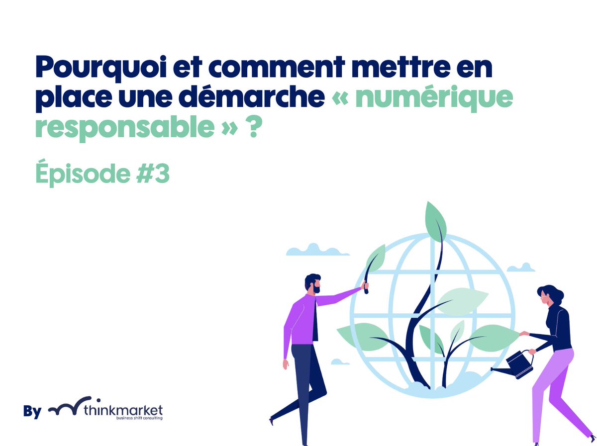 Thinkmarket_'s tweet image. #Sustainable🌱| Dernier épisode de notre série « Pourquoi et comment mettre en place une démarche Numérique Responsable ? »

📌Avoir les clés pour implémenter cette démarche à l'heure où de nouvelles mesures législatives voient le jour. 

thinkmarket.fr/actualite/epis…

#ItsTimeToShift