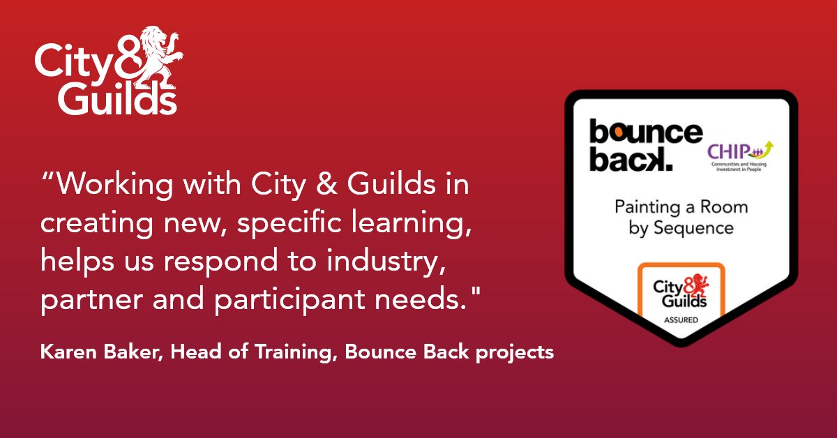 We are proud of our partnership with @cityandguilds which brings practical skills training to people within the criminal justice system.