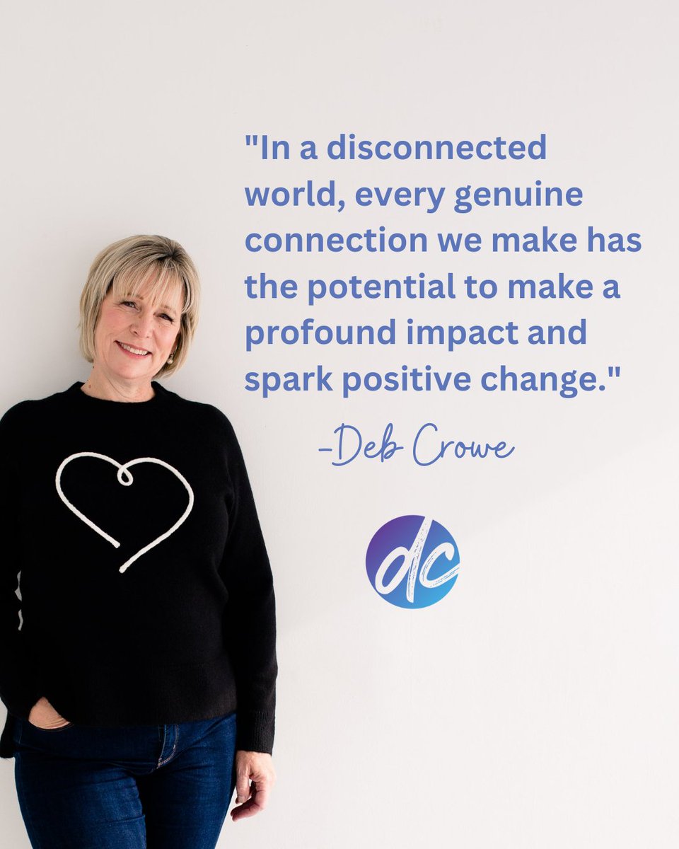 Deborah__Crowe's tweet image. As a heart-centered leader, I wholeheartedly believe in the power of compassion and connection to create a better world. ✨

What’s in your playbook?

#heartcentered
#imperfect
#leadership
#heartcenteredleadershipplaybook