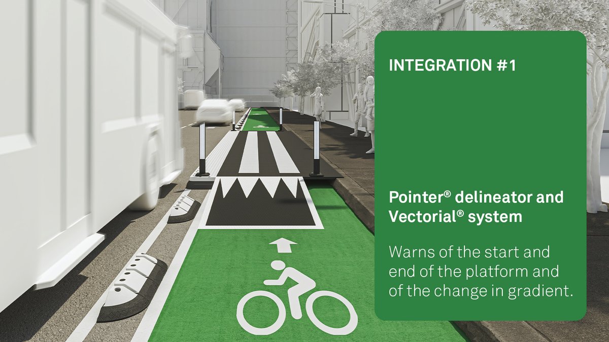 ziclasolutions's tweet image. The Pointer® delineator is designed to integrate with all our products with the aim of increasing visibility and safety on the streets. Here are some examples 👇
Discover more at eu1.hubs.ly/H05NS8T0  #urbanmobility #delineatorpost #flexibledelineator #trafficdelineators