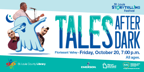 An evening of family-friendly spooky stories, myths and legends at the Florissant Valley Branch with nationally renowned storytellers <a href="/billepp4real/">Bil Lepp</a>, Crom Saunders and Rev. Robert B. Jones. Doors open at 6:30 p.m. See full Storytelling Festival schedule at slcl.org/storytelling.