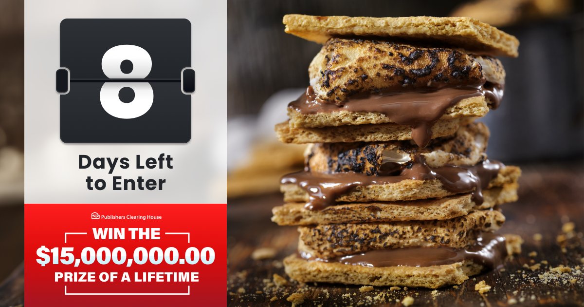 Want to know the quickest way to enter to Win the $15,000,000.00 prize and the quickest way to make those s’mores? We got you! 😋 Search for recipes and claim your entry at PCHSearch&amp;Win now: bit.ly/3Q5Ze3F