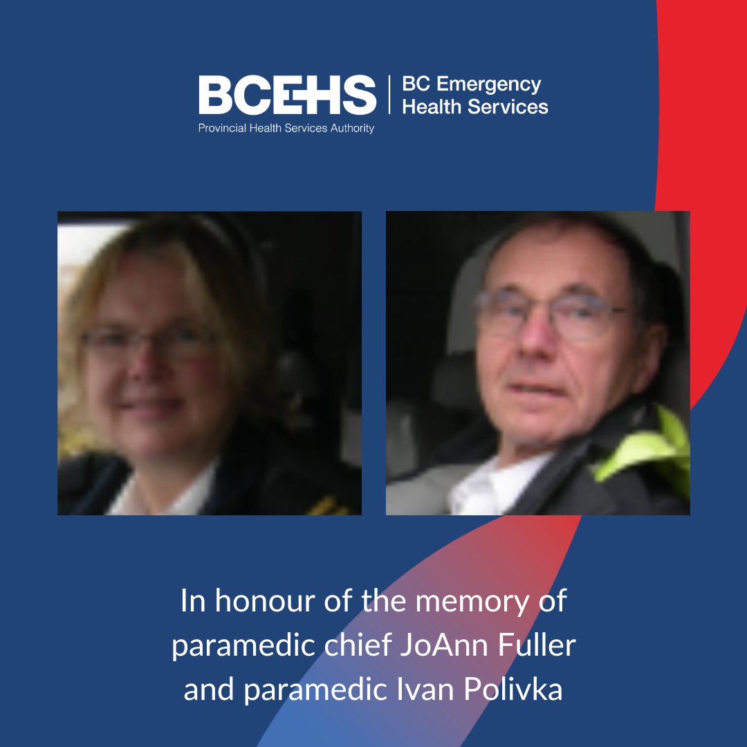 Today we honour the memories of Paramedic Chief JoAnn Fuller and #Paramedic Ivan Polivka. The two lost their lives in 2010 when their ambulance plunged off a narrow road into Kennedy Lake on their return from the hospital in Port Alberni. 

#LODD #InMemoriam <a href="/APBC873/">A. Paramedics Of BC</a>