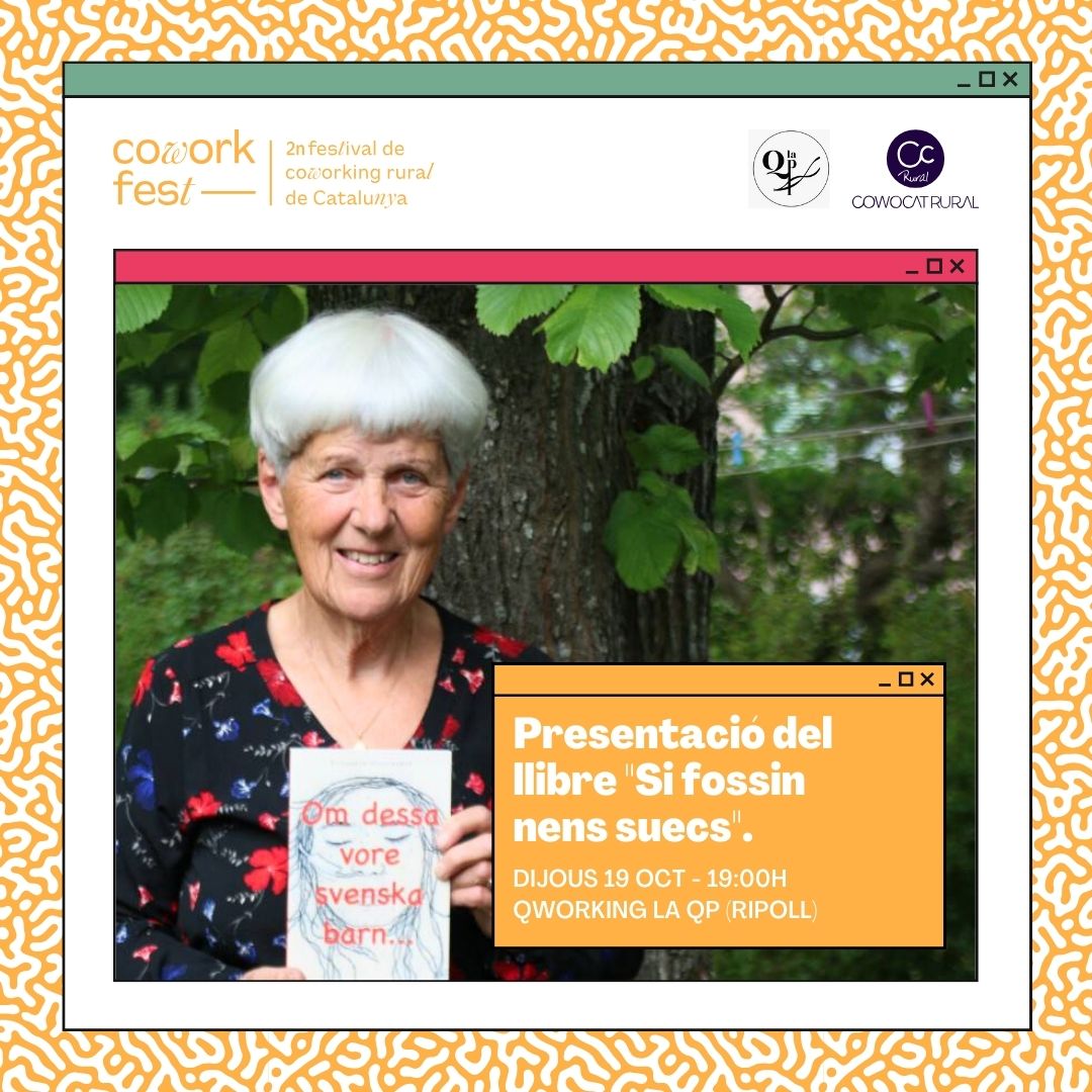 qperativa's tweet photo. D'aquí a una estoneta, de la ma de  la llibreria Lluerna, ens ve a veure la metgessa
sueca Elisabeth Hultcranz, membre de Metges del Món, que ha estat treballant amb
nens afectats pel síndrome de la resignació i que ho explica en l’assaig “Si fossin
nens suecs”. https://t.co/1Ca2q16Nte