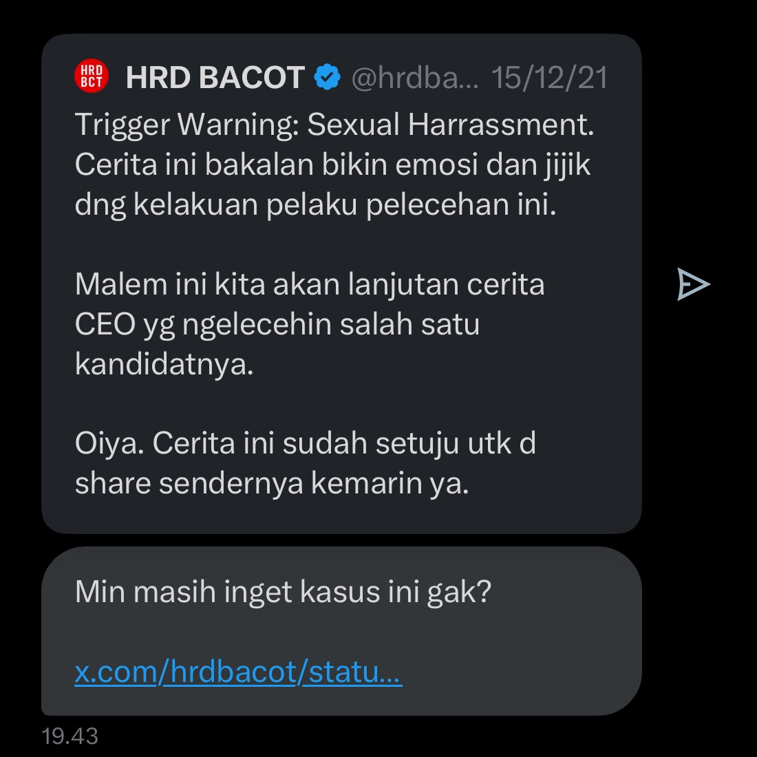 HRD BACOT tweet media