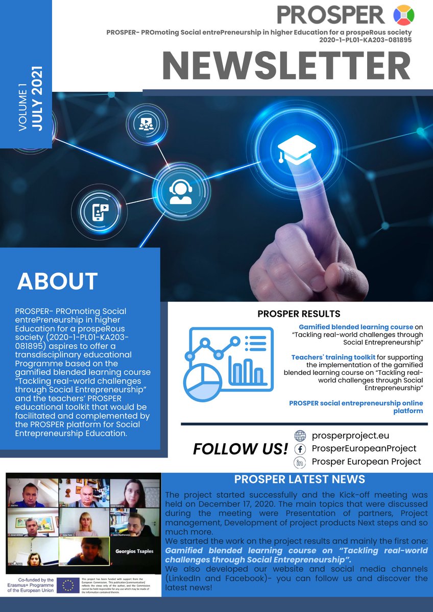 ✔️ Check out ow newsletters, stay tuned for more updates and follow us here: prosperproject.eu