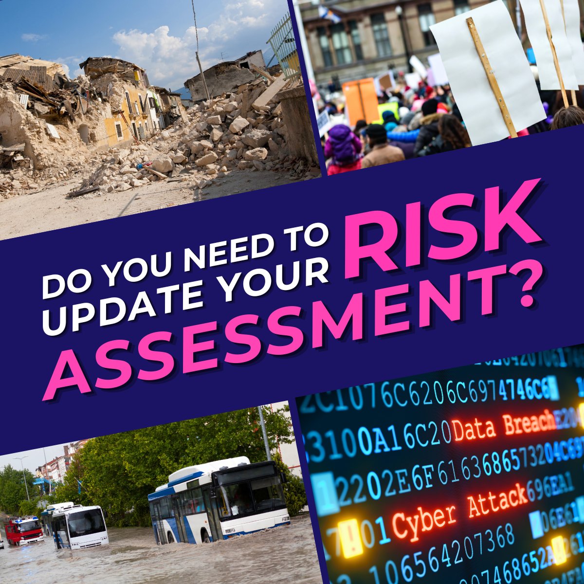 Do recent world events mean that it’s time to review your risk assessment and resilience statement?
We’ve seen the harrowing pictures showing the human costs of the various conflicts currently ongoing around the world, but how do these events impact closer to home?