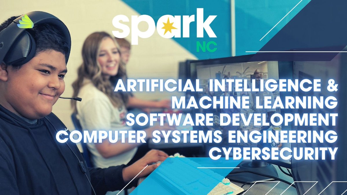 SparkNC is supporting NC districts to pilot new interdistrict approaches to teaching and learning that will accelerate student progress on pathways to careers in high-tech fields like artificial intelligence and machine learning, computer systems engineering, and cybersecurity.