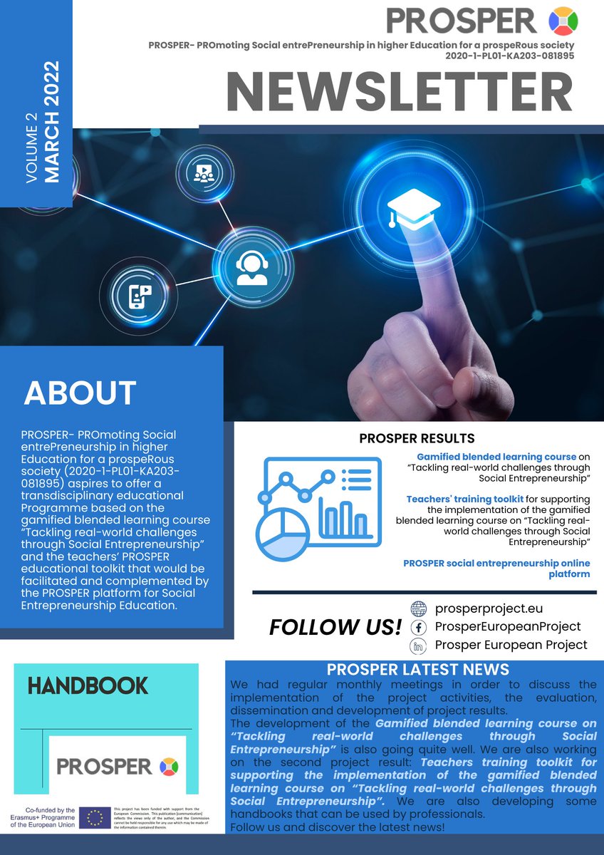 ✔️ Check out ow newsletters, stay tuned for more updates and follow us here: prosperproject.eu