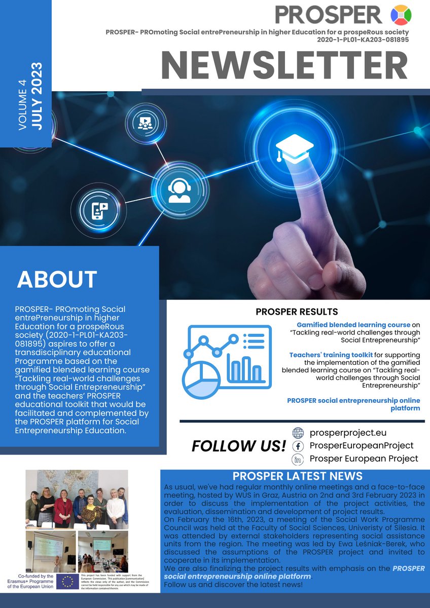 ✔️ Check out ow newsletters, stay tuned for more updates and follow us here: prosperproject.eu