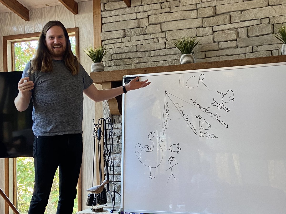 tonytsai00's tweet image. D2 of lab retreat: chalk talk (with real mustache), describe your dream experiment session, kayaking, hotpot dinner, zebrafish themed jeopardy game hosted by @ZebrafishRock wizard @madeline__ryan, fire pit chat on lab culture. What an action packed fun day! I love my lab!