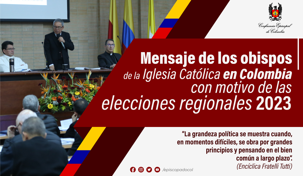 ATENCIÓN ✅| Para los comicios del 29 de octubre, los obispos piden a los colombianos participación con conciencia, y a quienes resulten elegidos, cumplir sus promesas con grandeza política, privilegiando la búsqueda de la paz,  la vida y la dignidad 👇🏾
acortar.link/elecc23cec