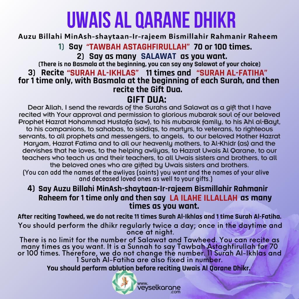 You need to learn Uwais Al Qarane dhikr.Taste and see!
veyselkarane.com
#islam #dua #dhikr #veyselkarane #loveofuwaysi #wordoftheday #uwais #tawhid #hadith #quranayat #faith #tasteandsee #tasawwuf #mevlana #shams #ayatoftheday #healing #love #quran #surah #bukhari