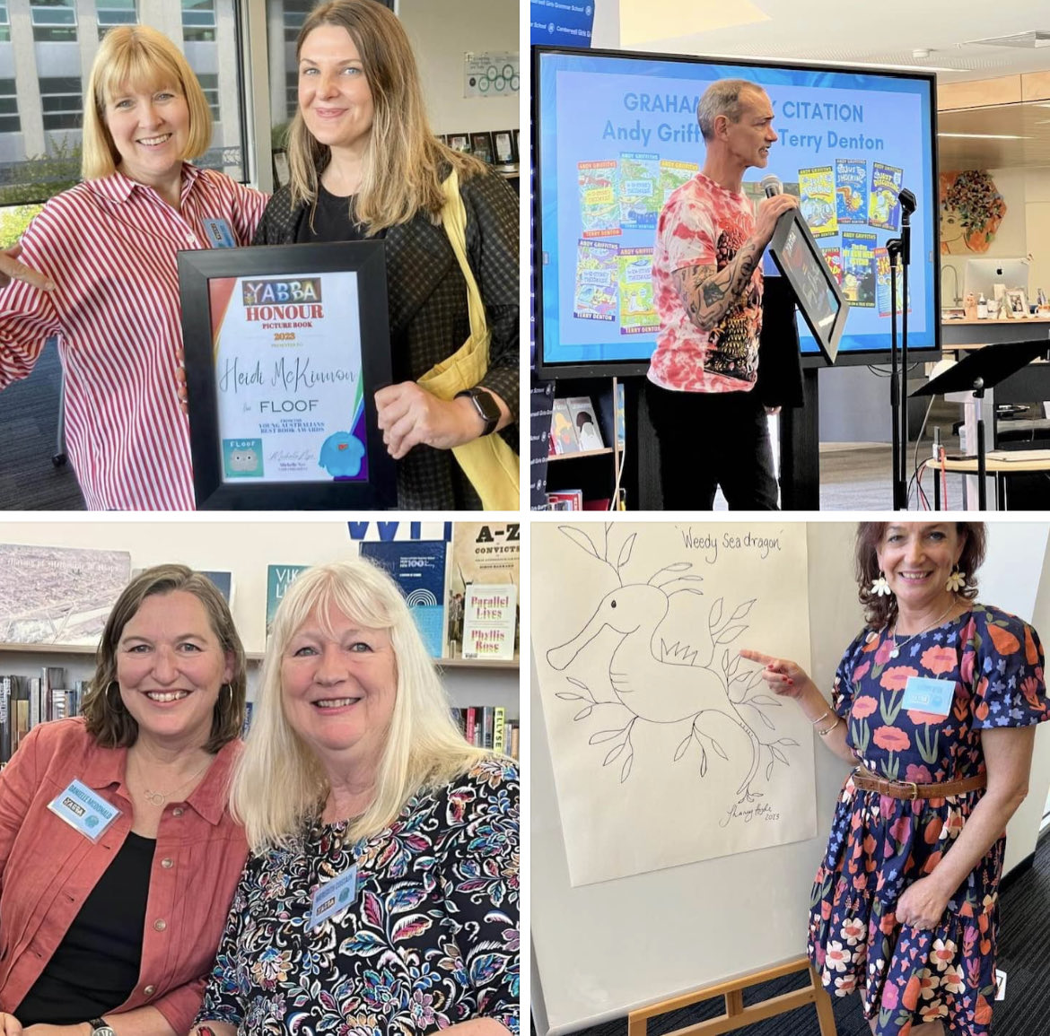 It was fun celebrating books at the YABBA Awards Ceremony today. ⁦<a href="/_CGGS/">Canberra Girls Grammar School</a>⁩ #kids #kidsbooks #YABBA ⁦#fun #shaneyhyde ⁦<a href="/MeredithCostain/">Meredith Costain</a>⁩ #AndyGriffiths #kidlit