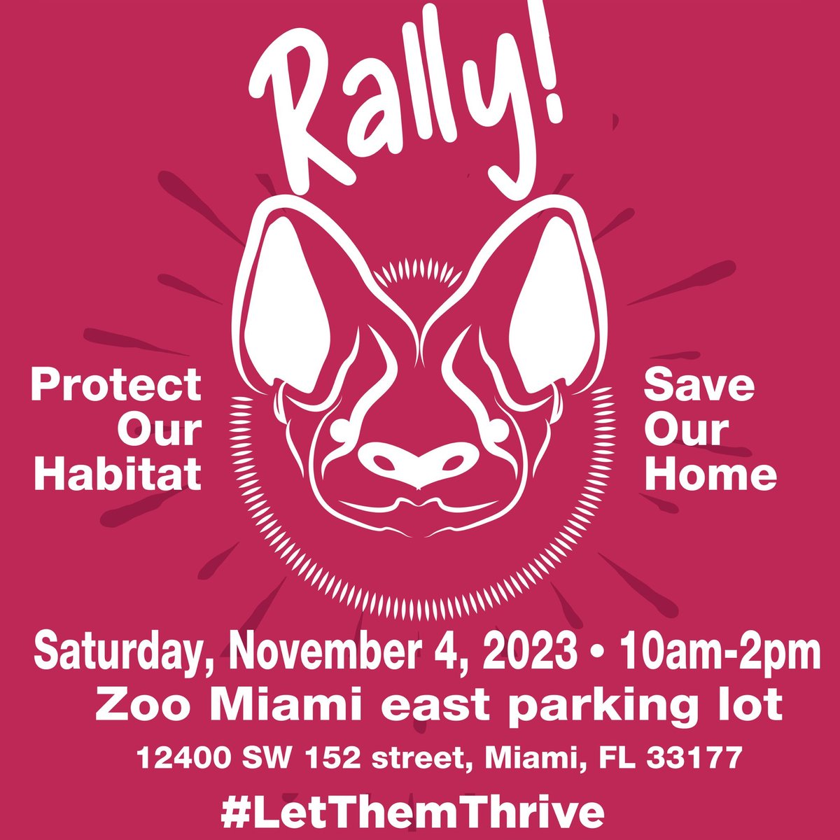 Please join me as we try to make history by trying to stop the construction of a water park on critical habitat at Zoo Miami. This project not only threatens the lives of endangered wildlife, it threatens the quality of life for all of us. Help us stop it! #LetThemThrive