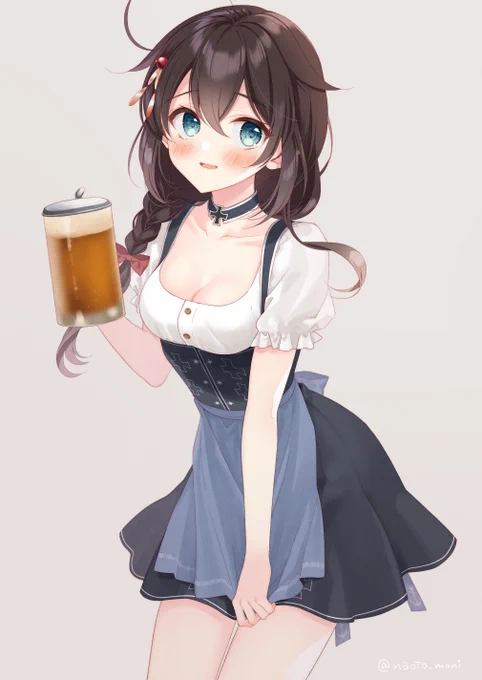 時雨ちゃんにオクトーバーフェストmodeレーベちゃんの服! #艦これ