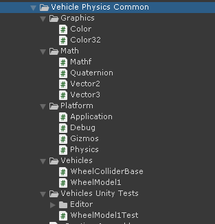 VehiclePhysics's tweet photo. Writing engine-independent code is being a refreshing experience. Not only can I create highly optimized versions of Vector3, Quaternion, etc., but these can also be used interchangeably with Unity's built-in versions. Conversions between them are blazingly fast, as it simply involves copying the struct - no constructor calls required.

#NotMadeWithUnity #VPPDev