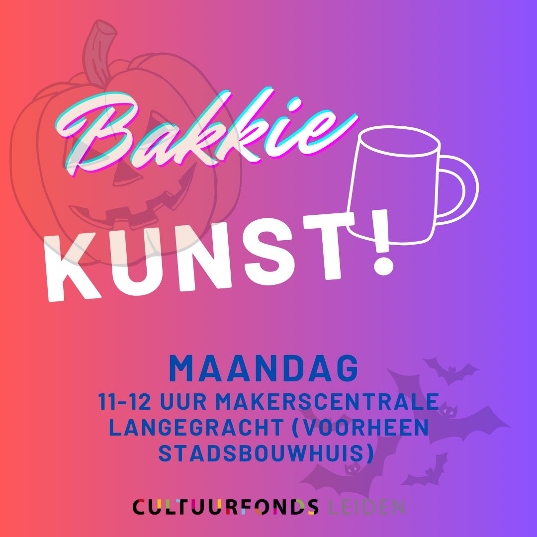 Komende maandag is er weer Bakkie Kunst. Tussen 11 en 12 kun je aanschuiven in de Makerscentrale voor een informeel gesprek met cultuurmakelaar <a href="/GuidoMarchena/">Guido Marchena</a>!