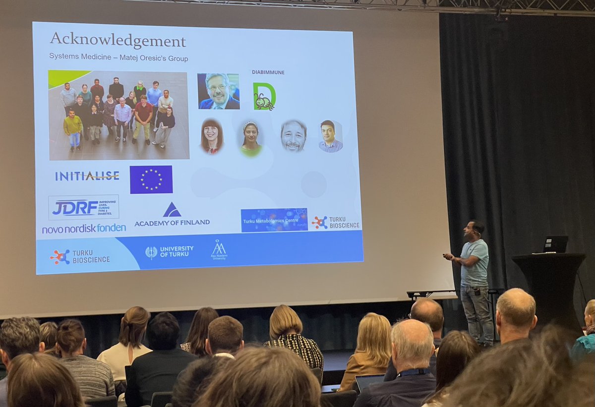 Matej Oresic (@matejoresic) on Twitter photo Santosh <a href="/SantoLamichane/">Santosh Lamichhane</a> from our #systemsmedicine team <a href="/BioscienceTurku/">TurkuBioscience</a> <a href="/UniTurku/">Turun yliopisto - University of Turku</a> showing longitudinal data on novel #bileacids conjugates in infants at risk for #T1D (vs. age & islet autoantibody positivity)
#NMetC2023 #metabolomics #lipidomics <a href="/Pdorrestein1/">Pieter Dorrestein</a> Santosh <a href="/SantoLamichane/">Santosh Lamichhane</a> from our #systemsmedicine team <a href="/BioscienceTurku/">TurkuBioscience</a> <a href="/UniTurku/">Turun yliopisto - University of Turku</a> showing longitudinal data on novel #bileacids conjugates in infants at risk for #T1D (vs. age & islet autoantibody positivity)
#NMetC2023 #metabolomics #lipidomics <a href="/Pdorrestein1/">Pieter Dorrestein</a>