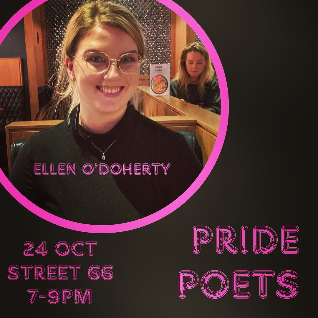 PridePoetsDub's tweet photo. We've a great night of poetry and book launching at this months @PridePoetsDub this month. A week early due to #halloween See you on the 24th @DublinPride @st66dublin @somulligan @GnathOdie @meabhainn https://t.co/oL5zdCZpq1
