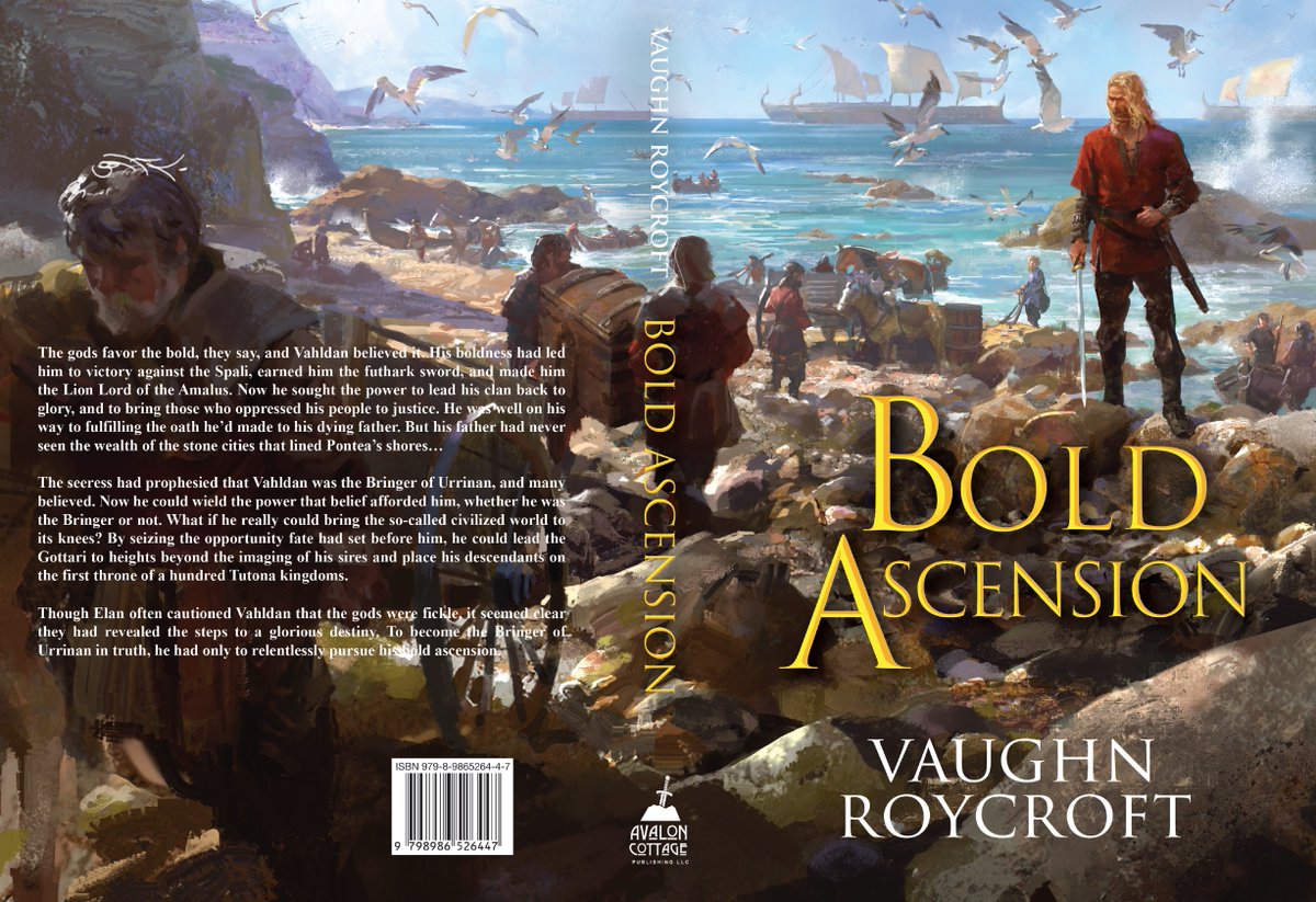 This is the second book in The Sundered Nation trilogy. And here is the stunning full-spread art along with the blurb. Bold Ascension will be published next month, November 2023!