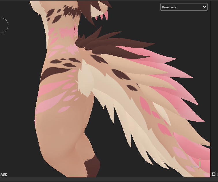 SatKartoffel's tweet photo. I've been working on @KuraiKaiju femwicker recently! I will be making this a gumroad texture for her model, I love the colors so much ;A; I will be doing a render sometime today or tomorrow then get the gumroad page set up >:D
#vrchatfurry #furryvrchat #wicker #femwicker https://t.co/vXjO6ujYXL