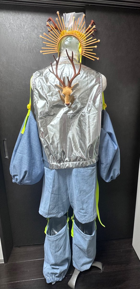 le_himawari's tweet photo. 【#る太】お知らせです。二部、“#猿楽の日”に出演する「#鹿るGENJI」ですが、もう少しだけ上腕の部分に布が追加されることになりました。また、お伝えしきれていなかったのですが、背中には全員“鹿”がいます。「#ActSTONES」は”悪”となります。よろしくお願いいたします。 https://t.co/XpHytiEmCZ