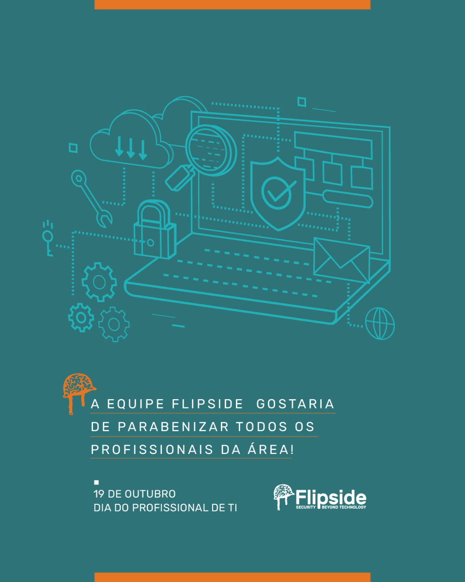 flipsidebr's tweet photo. Nesse 19 de Outubro, parabenizamos todos os profissionais da área de TI, pela dedicação e afinco em fazerem a diferença nesse universo tecnológico! https://t.co/0gAKl59BMC