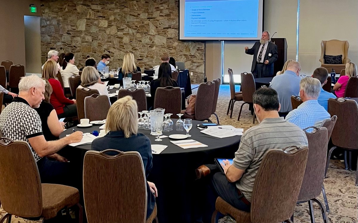 Scott Holcomb and Caleb Green recently spoke at the @ACCinhouse AZ Chapter Meeting on September 19. Scott covered best practices for drafting contracts, and Caleb discussed 2023 data privacy updates. #contractlaw #dataprivacy