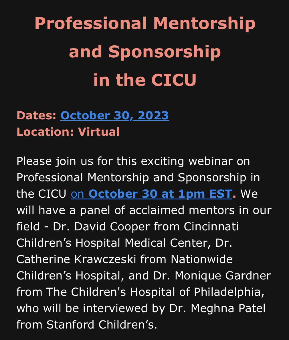 Join us for this exciting webinar on 10/30 at 1pm EST. Register here …ntensivecaresociety.growthzoneapp.com/ap/Events/Regi…
