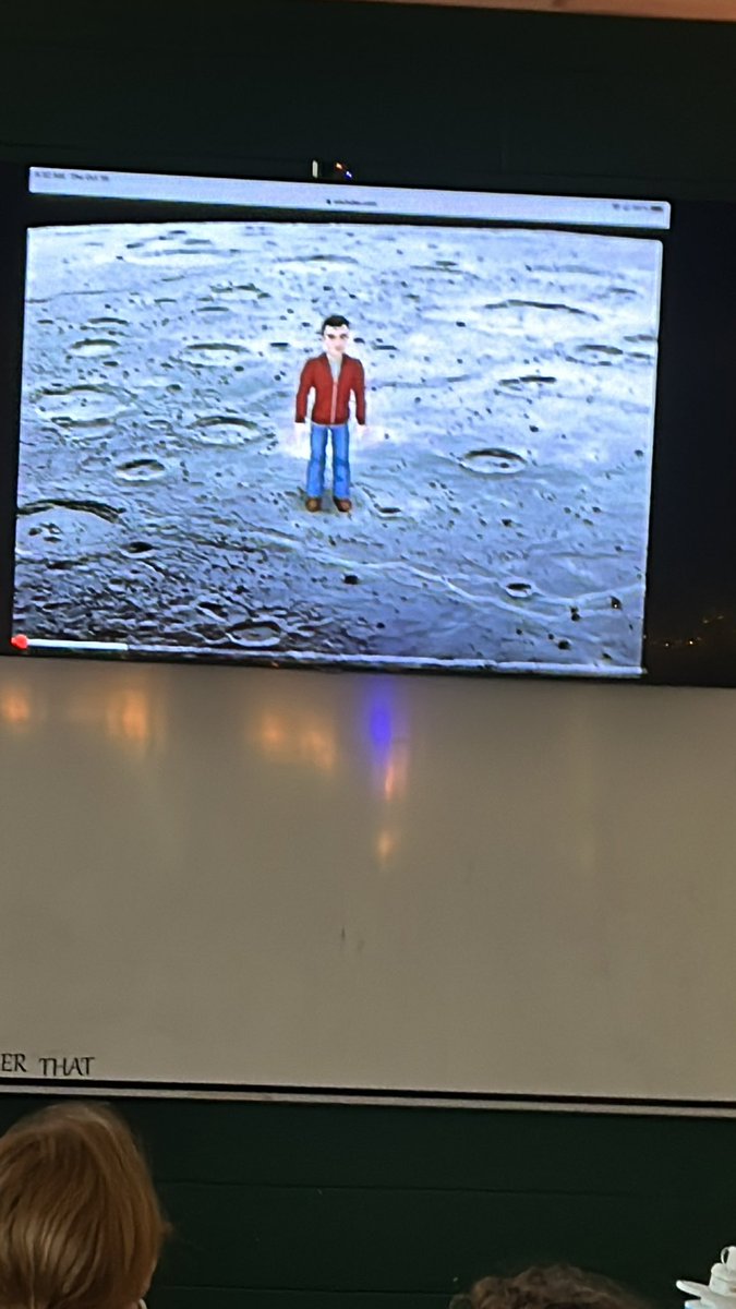 Mr.DeMaio is taking us through the solar system today. The kids LOVE this guy and his strange and funny way he presents science concepts!