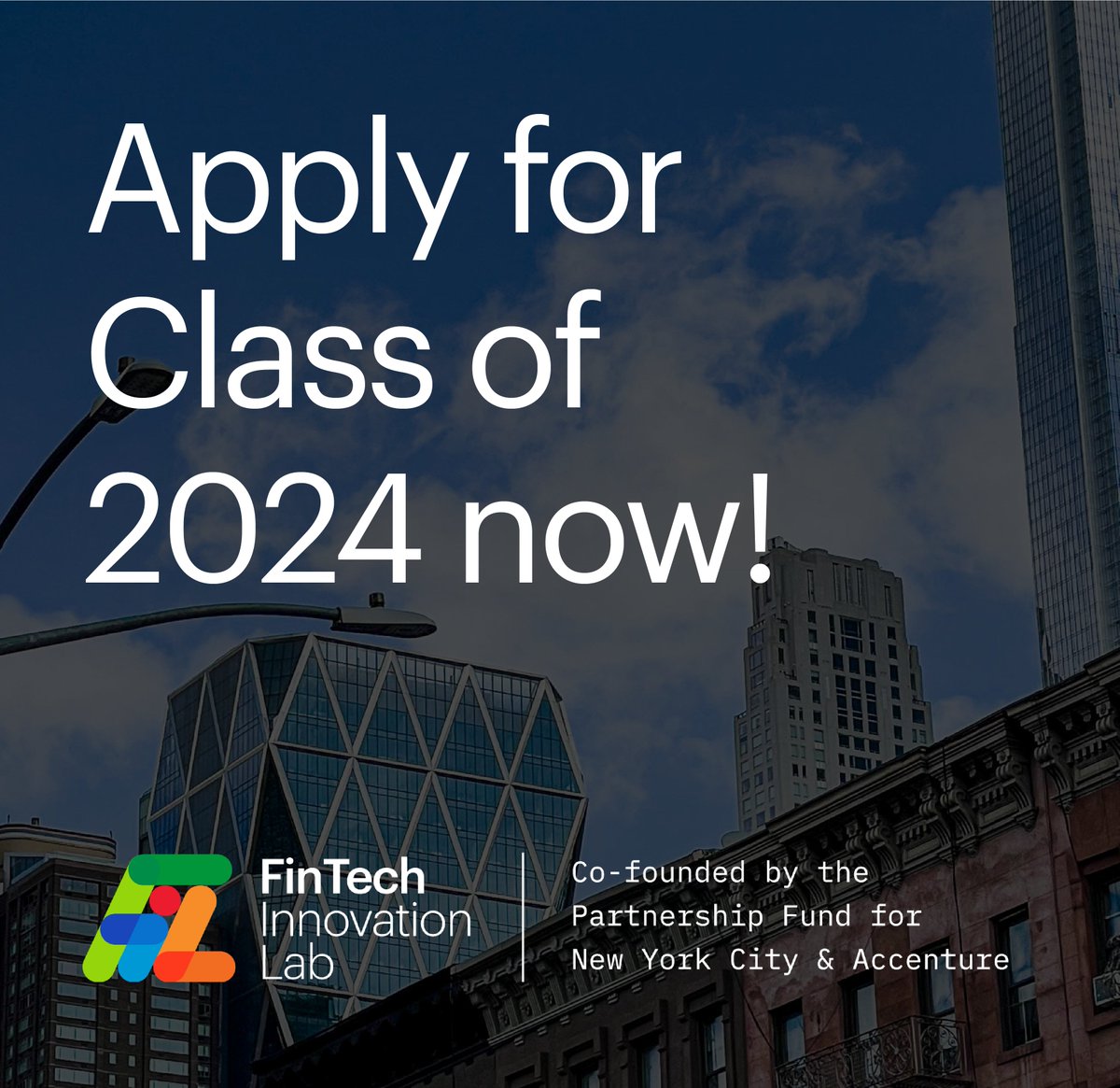 🚨 #fintech and #insurtech founders: Applications for the 2024 FinTech Innovation Lab NYC are open! Apply now for the chance to collaborate with senior executives from 40+ financial institutions. Find out more and apply here: fintechinnovationlab.com/news/new-york/…