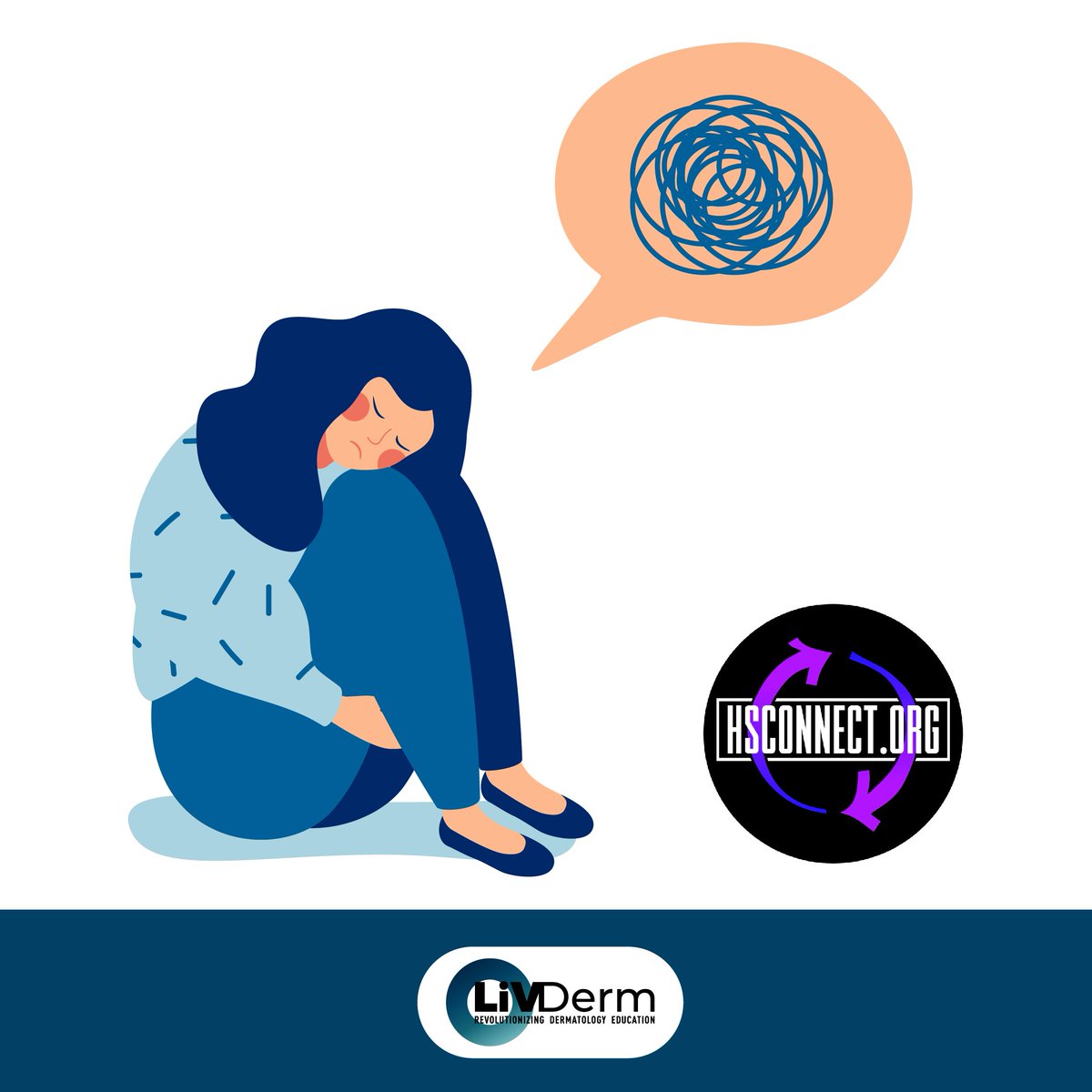 LiVDerm's tweet image. In addition to the physical symptoms of HS, the illness also has a huge impact on quality of life both mentally and emotionally.

🔗 Learn about the impact of HS on mental health.
hubs.la/Q02657310

#Help4HS #HSWarrior #MedEd