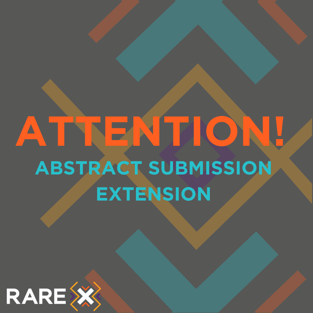FINAL CALL FOR ABSTRACTS – EXTENSION OF DEADLINE

Abstract submission for Rare X 24 has been extended until the 27th of October 23.
Don’t miss out on this incredible opportunity. 

Please contact research@rarediseases.co.za  if you have any questions about the submission process.