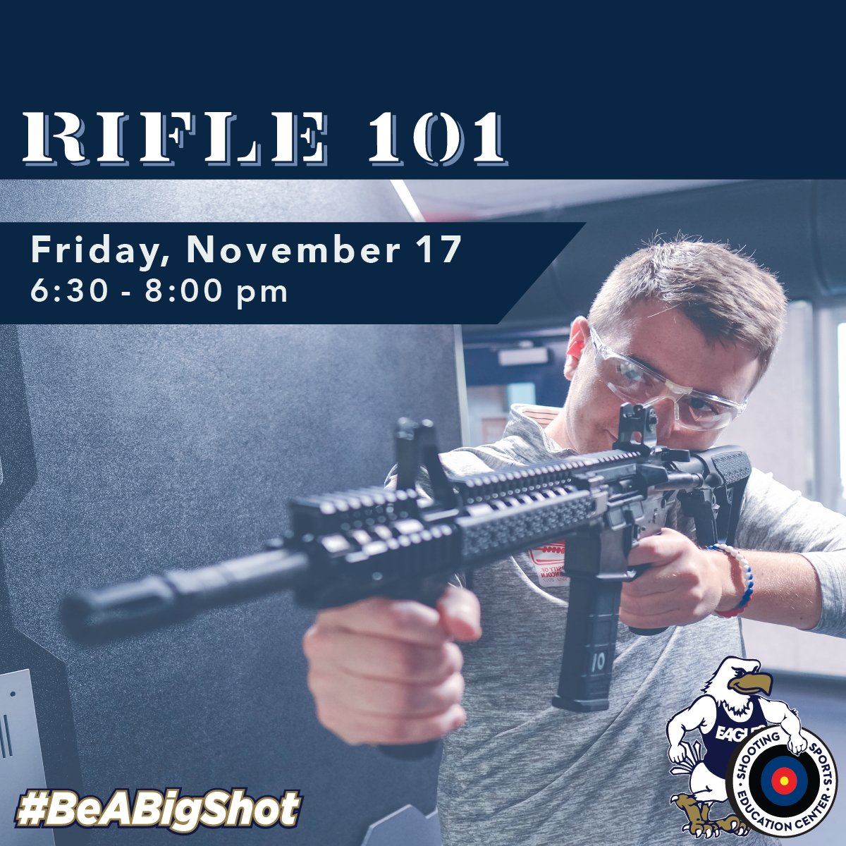 Interested in gaining more knowledge on how to clean and operate your firearm? This week at the Shooting Sports Center we have a Pistol Cleaning Course (11/15) and a Rifle 101 Course (11/17) both designed to get you more comfortable with your firearm. #RACLife